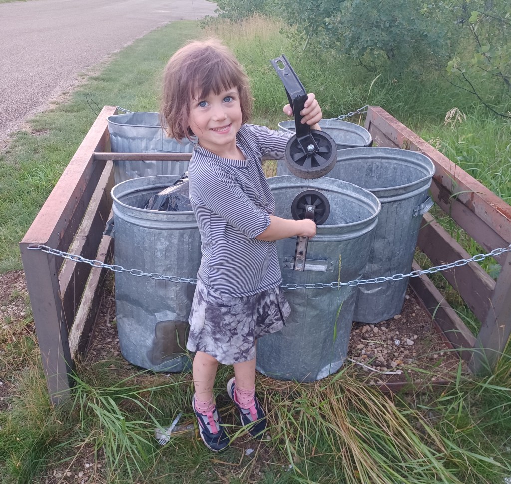 Child Throwing out Training Wheels