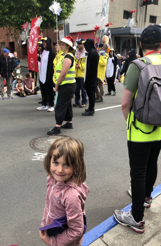 Child at Hobart Christmas Parade